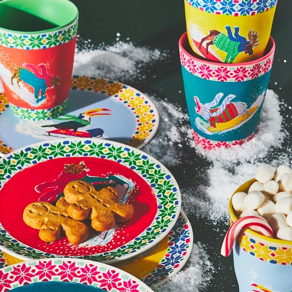 ANTHROPOLOGIE | emily taylor for george & viv, melamine tumblers (4) - Picture 3 of 3